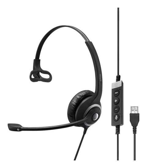 EPOS IMPACT SC 230 USB MS II Zestaw słuchawkowy Przewodowa Opaska na głowę Biuro/centrum telefoniczne USB Typu-A Czarny Sennheiser