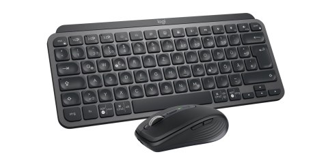 Logitech 920-011054 klawiatura Dołączona myszka Biuro RF Wireless + Bluetooth QWERTZ Niemiecki Grafitowy Logitech