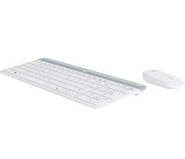 Logitech MK470 klawiatura Dołączona myszka Uniwersalne RF Wireless QWERTZ Niemiecki Biały Logitech