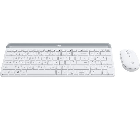 Logitech MK470 klawiatura Dołączona myszka Uniwersalne RF Wireless QWERTZ Niemiecki Biały Logitech