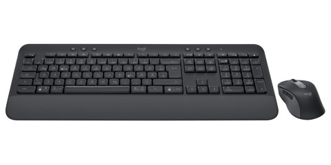 Logitech Signature MK650 Combo For Business klawiatura Dołączona myszka Biuro Bluetooth QWERTZ Niemiecki Grafitowy Logitech