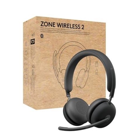 Logitech Zone Wireless 2 Zestaw słuchawkowy Przewodowy i Bezprzewodowy Opaska na głowę Biuro/centrum telefoniczne USB Type-C Blu Logitech