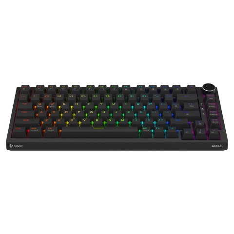 SAVIO KLAWIATURA MAGNETYCZNA ASTRAL BLACK OUTEMU WHITE JADE RGB SAVIO