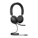 Słuchawki nauszne Jabra Evolve2 40 SE MS Stereo, USB-C, czarne Jabra