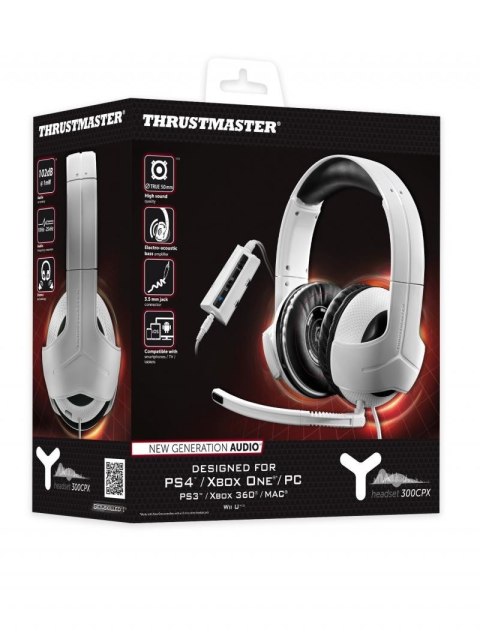 Thrustmaster Y-300CPX Zestaw słuchawkowy Przewodowa Opaska na głowę Gaming Biały THRUSTMASTER