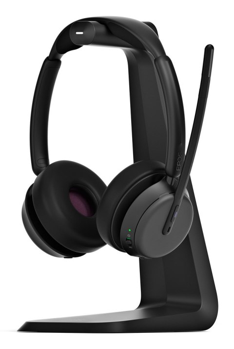 Zestaw słuchawkowy Bluetooth ANC z ładowarką EPOS IMPACT 1061T, z hybrydową aktywną redukcją szumów (ANC), kompatybilny z MS Tea EPOS