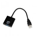 Adapter IBOX IAHV01 (HDMI M - D-Sub (VGA) F; 1m; kolor czarny) IBOX