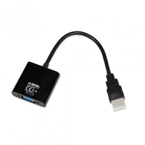 Adapter IBOX IAHV01 (HDMI M - D-Sub (VGA) F; 1m; kolor czarny) IBOX