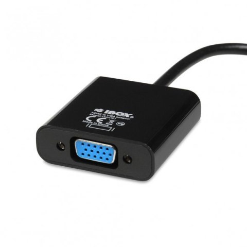 Adapter IBOX IAHV01 (HDMI M - D-Sub (VGA) F; 1m; kolor czarny) IBOX
