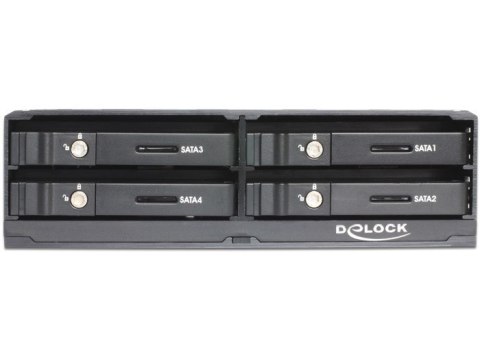 Kieszeń Delock 5.25" Mobile Rack dla 4 x 2.5" SATA HDD / SSD DELOCK
