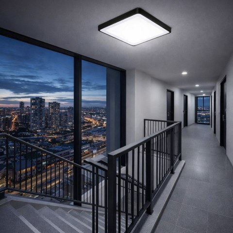 Plafon led Wilton 24W 4000K z czujnik. MF czarny