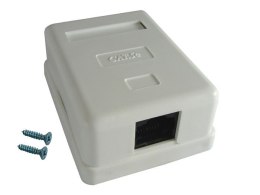Puszka natynkowa cat5e 1x RJ-45 UTP zatrzaskowa