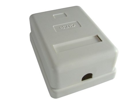 Puszka natynkowa cat5e 1x RJ-45 UTP zatrzaskowa