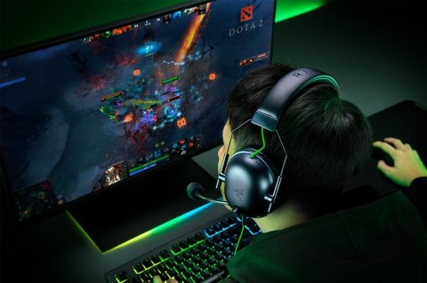 Razer Blackshark V2 X Zestaw słuchawkowy Przewodowa Opaska na głowę Gaming Czarny, Zielony RAZER