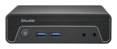 Shuttle Nano PC NE10N, Intel N 100, 1x HDMI, 1x DP, 6x USB, 1x LAN, bez wentylatora, ciągła praca 24/7, w tym VESA, komputer PC  Shuttle