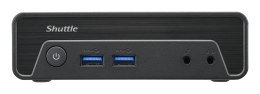 Shuttle Nano PC NE10N, Intel N 100, 1x HDMI, 1x DP, 6x USB, 1x LAN, bez wentylatora, ciągła praca 24/7, w tym VESA, komputer PC  Shuttle