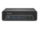 Shuttle Nano PC NE10N, Intel N 100, 1x HDMI, 1x DP, 6x USB, 1x LAN, bez wentylatora, ciągła praca 24/7, w tym VESA, komputer PC  Shuttle