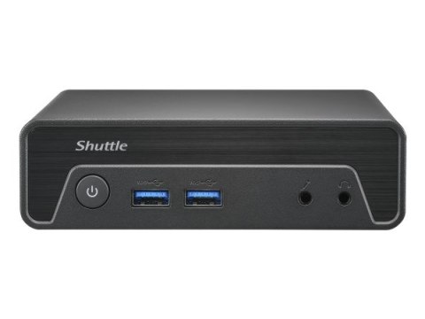 Shuttle Nano PC NE10N, Intel N 100, 1x HDMI, 1x DP, 6x USB, 1x LAN, bez wentylatora, ciągła praca 24/7, w tym VESA, komputer PC  Shuttle