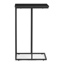 Stolik boczny pod laptopa kawowy w kształcie litery C marmur czarny ModernHome ModernHome