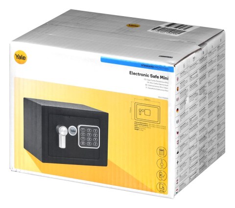 Yale Mini Electronic Safe Black Sejf podstawowy YSV mini czarny Yale