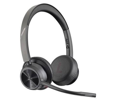 Zestaw słuchawkowy Bluetooth Poly Voyager 4320 MS Teams Certified USB-A Headset with charge stand +BT700 dongle 77Z00AA POLY