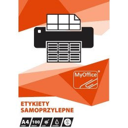 Etykiety MyOffice A4 70x42.3mm białe (100)