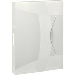 TECZKA Z GUMKĄ ESSELTE VIVIDA A4/40mm BIAŁA