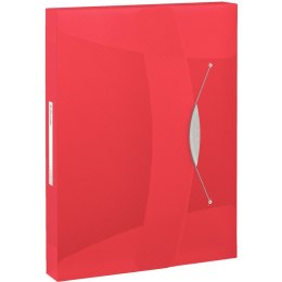 TECZKA Z GUMKĄ ESSELTE VIVIDA A4/40mm CZERWONA