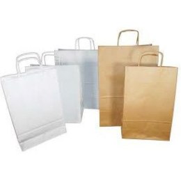 TORBA PAPIEROWA 40x18x39cm BRĄZOWA