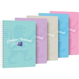 Kołozeszyt Oxford Campus Pastel B5+/80k kratka mix kolorów