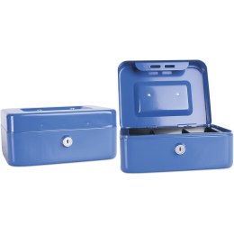 Kasetka na pieniądze Donau 200x90x160mm niebieska