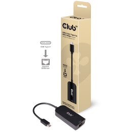 CLUB3D CAC-1520 zmieniacz płci / kabli USB C Ethernet Czarny Club 3D