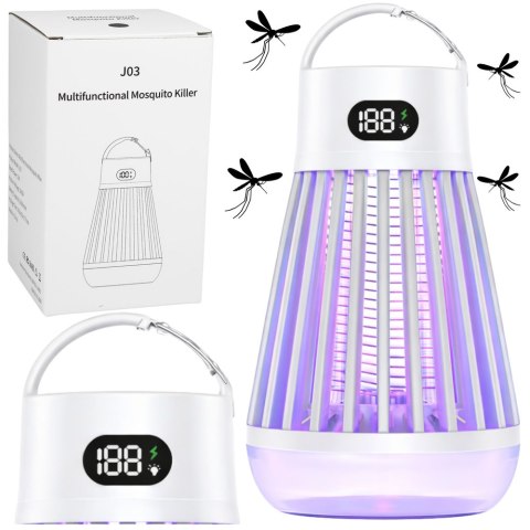 Elektryczna Lampka Owadobójcza Na Komary Światło UV Biała LEAN