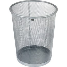 METALOWY KOSZ NA ŚMIECI 19L SREBRNY