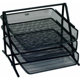 METALOWY ZESTAW 3 PÓŁEK CZARNY