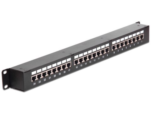 Patch Panel Delock 43295 - Cat6 - Montaż w szafie - 1U - 44 mm - 44 mm DELOCK