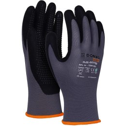 Rękawice Donau Safety Flex-Dotted rozm.8 szare