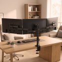 Uchwyt biurkowy na 3 monitory LCD podwójne ramiona Maclean MC-691 13"-27" 8kg, vesa 75x75 oraz 100x100