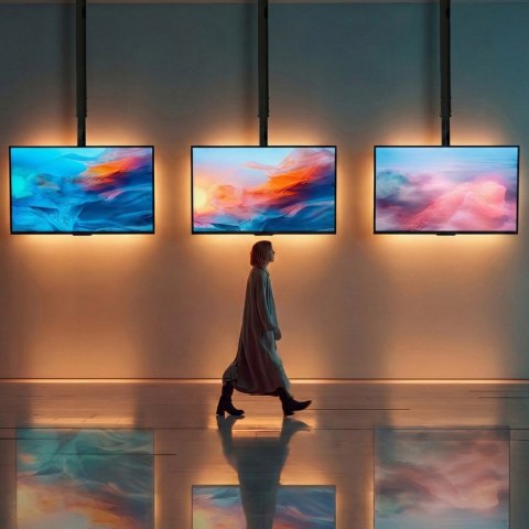 Uchwyt do telewizora sufitowy 23-42" 50 - 85 cm 30kg Maclean MC-504A B czarny