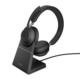 Jabra Evolve2 65, UC Stereo Zestaw słuchawkowy Bezprzewodowy Opaska na głowę Biuro/centrum telefoniczne USB Typu-A Bluetooth Cza Jabra