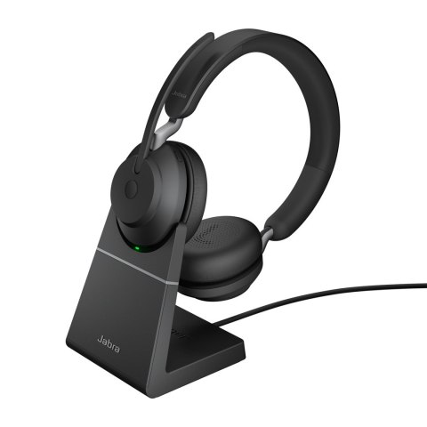 Jabra Evolve2 65, UC Stereo Zestaw słuchawkowy Bezprzewodowy Opaska na głowę Biuro/centrum telefoniczne USB Typu-A Bluetooth Cza Jabra