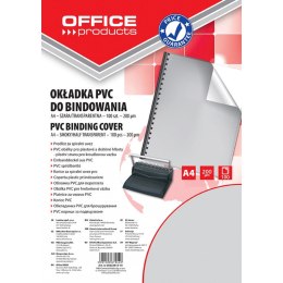 Okładki do bindownicy Office Products A4/200µm szare (100)
