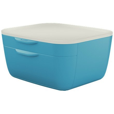 POJEMNIK 2 SZUFLADY LEITZ COSY NIEBIESKI