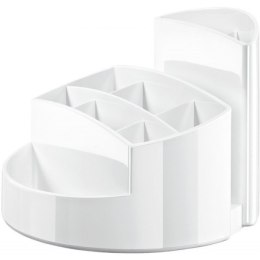 Przybornik na biurko Han 9 komór biały