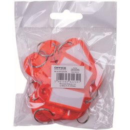 Zawieszki na klucze Office Products czerwone (10)