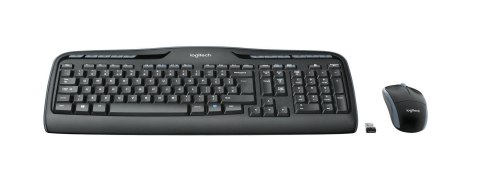 Zestaw klawiatura + mysz membranowa Logitech 920-03999 (USB 2.0; (DE); kolor czarny; optyczna) Logitech