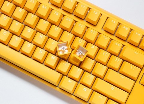 Ducky One 3 TKL klawiatura Gaming USB QWERTY Angielski Żółty Ducky