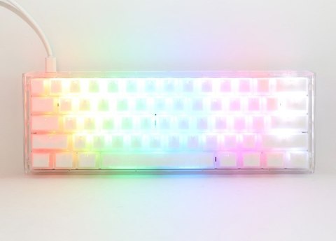 Klawiatura Gamingowa Ducky One 3 Aura MINI Biała, RGB LED - MX-Silent-Red Ducky