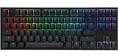 Klawiatura gamingowa Ducky One 2 TKL PBT, MX-Speed-Silver, RGB LED - czarna Ducky
