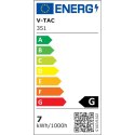 Oprawa 7W LED V-TAC Szynosystem 3F SAMSUNG CHIP CRI90+ Biała VT-407 4000K 420lm 5 Lat Gwarancji